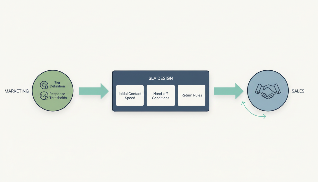 ABMで営業とマーケはどう連携する？SLA・受け渡し条件・初回接触までの設計図