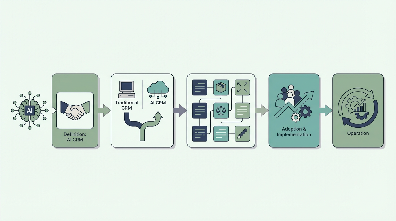 AI CRM完全ガイド｜定義・比較・設計・定着・運用を体系的に整理する