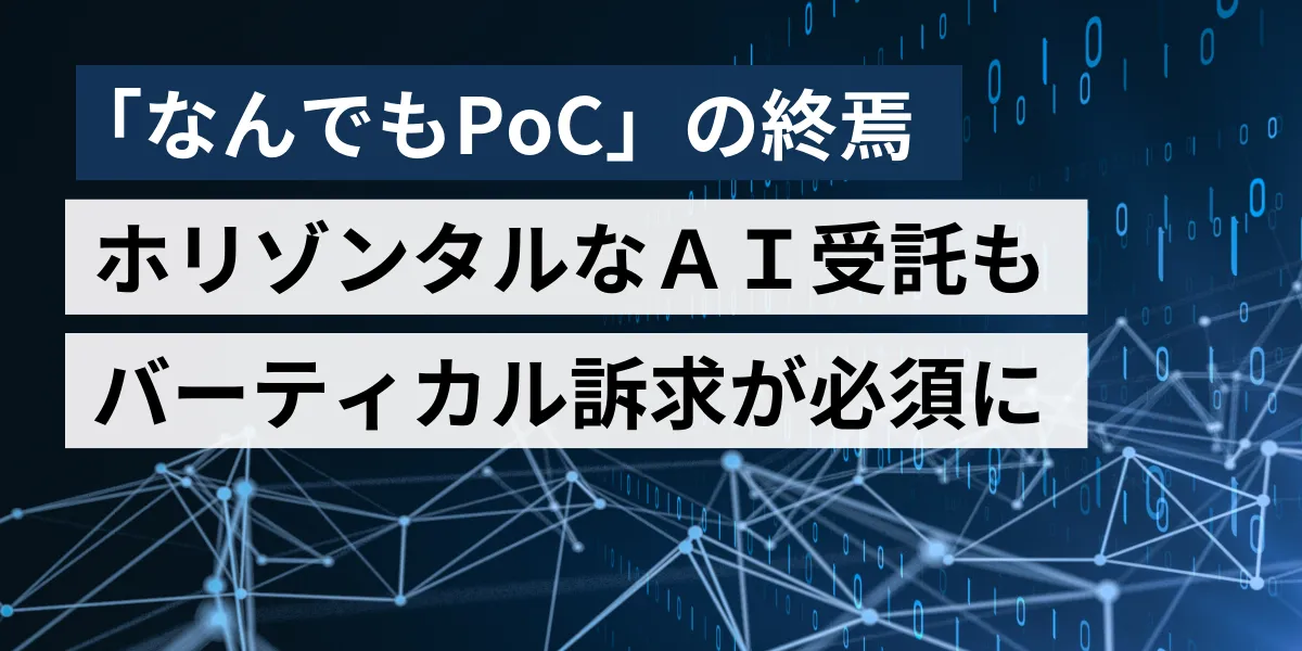 市場規模、業務頻度、データ整備、決裁構造、事例化しやすさの5軸で業界特化テーマを判定する構造の図