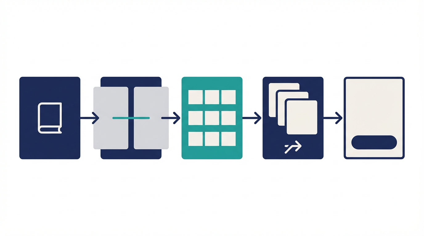 AI Mode対策を、定義記事、比較記事、料金ページ、事例ページ、CTA導線のつながりで整理した図