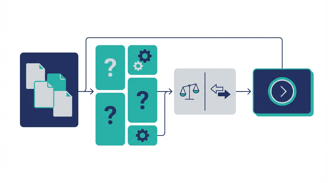 BtoB LLMOを、親記事、support、比較、CTAの4役割で整理した図