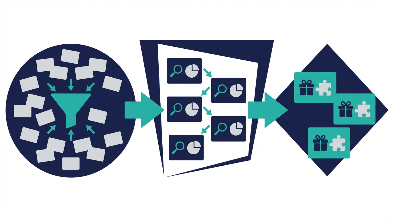 BDR AIを、ターゲット選定、仮説開拓、接点創出の3領域で整理した図