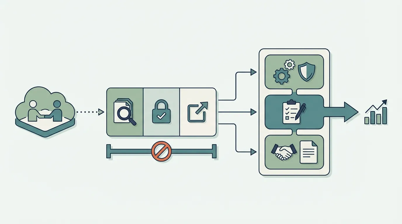 Claude Coworkの操作とAudit Logs、Compliance API、Data Exportsの対象外領域を対比した構造の図