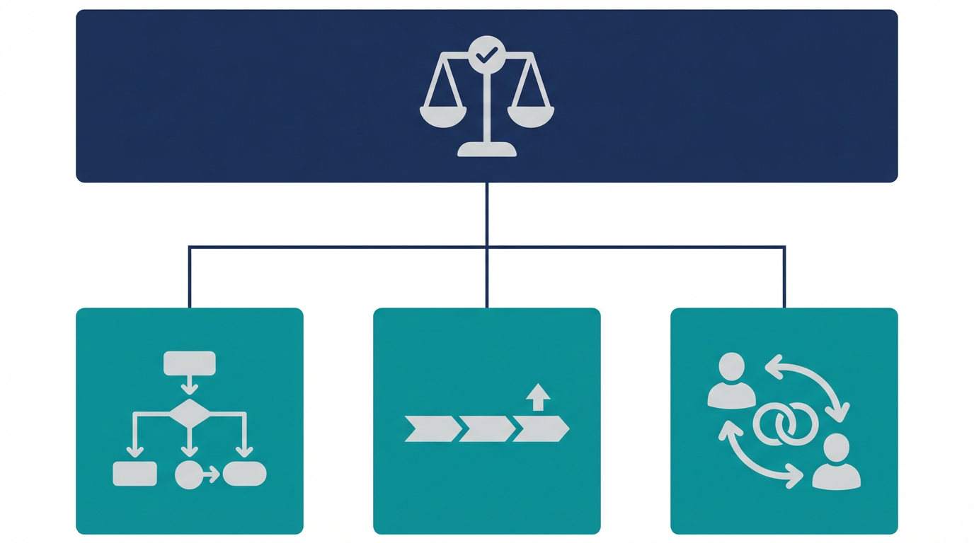 CMO向けAI運用を、戦略判断、KPI、営業連携の3領域で整理した図