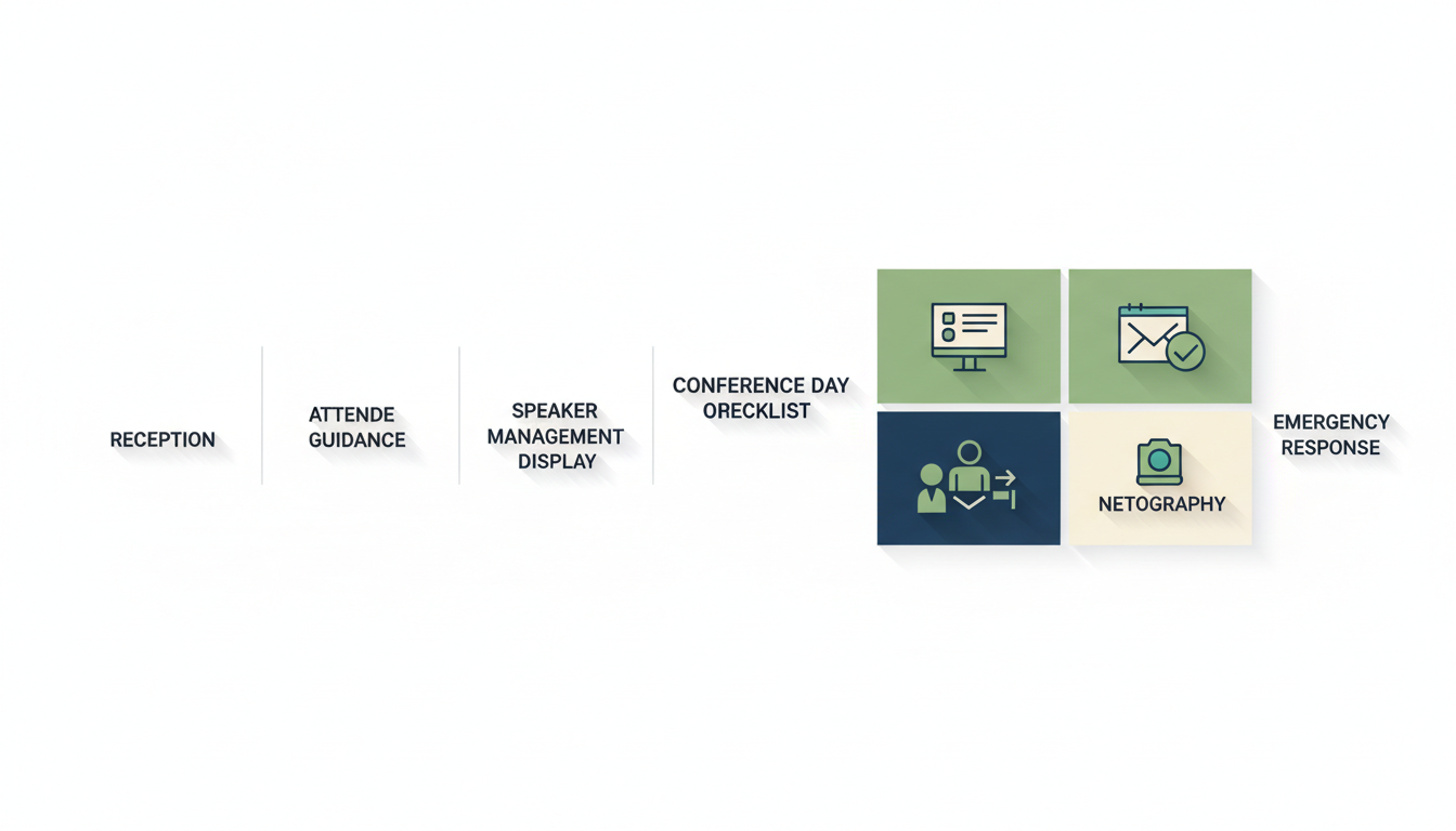 カンファレンス当日運営チェックリスト｜受付・進行・懇親会・トラブル対応まで整理