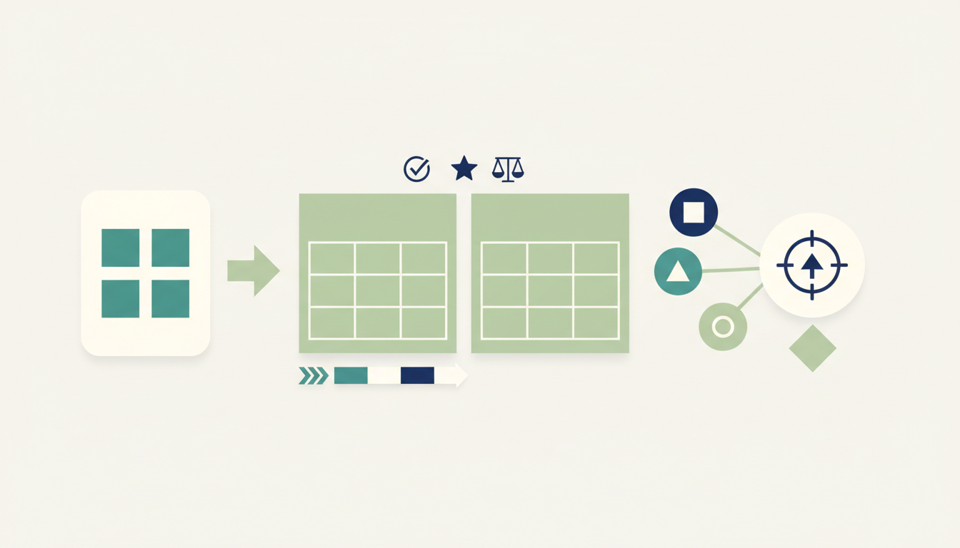CRMベンダー比較表の作り方とは？製品選定でぶれない評価軸と記入例