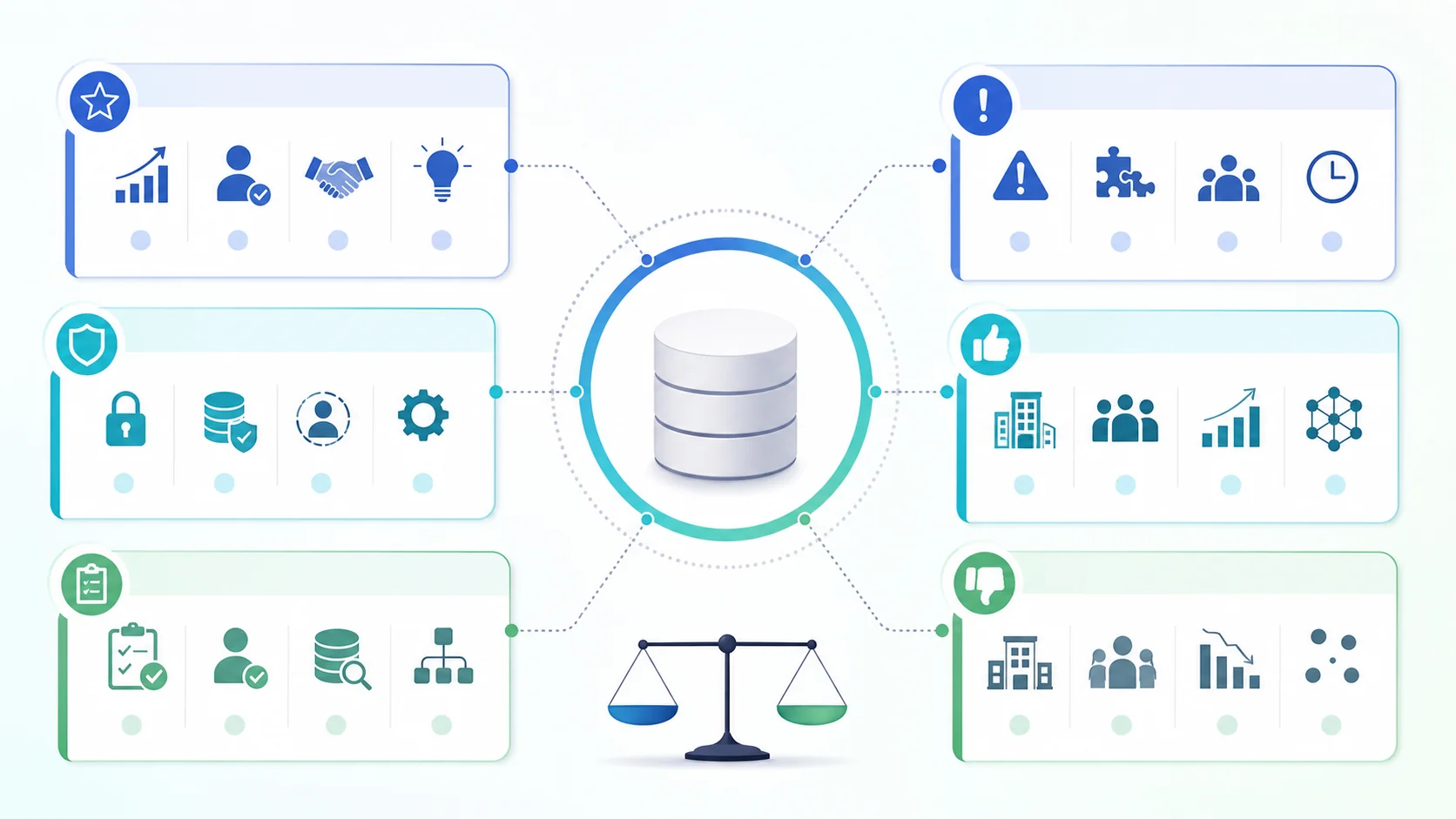 Dynamics 365 Salesのメリット、デメリット、向いている会社、注意点を整理した図