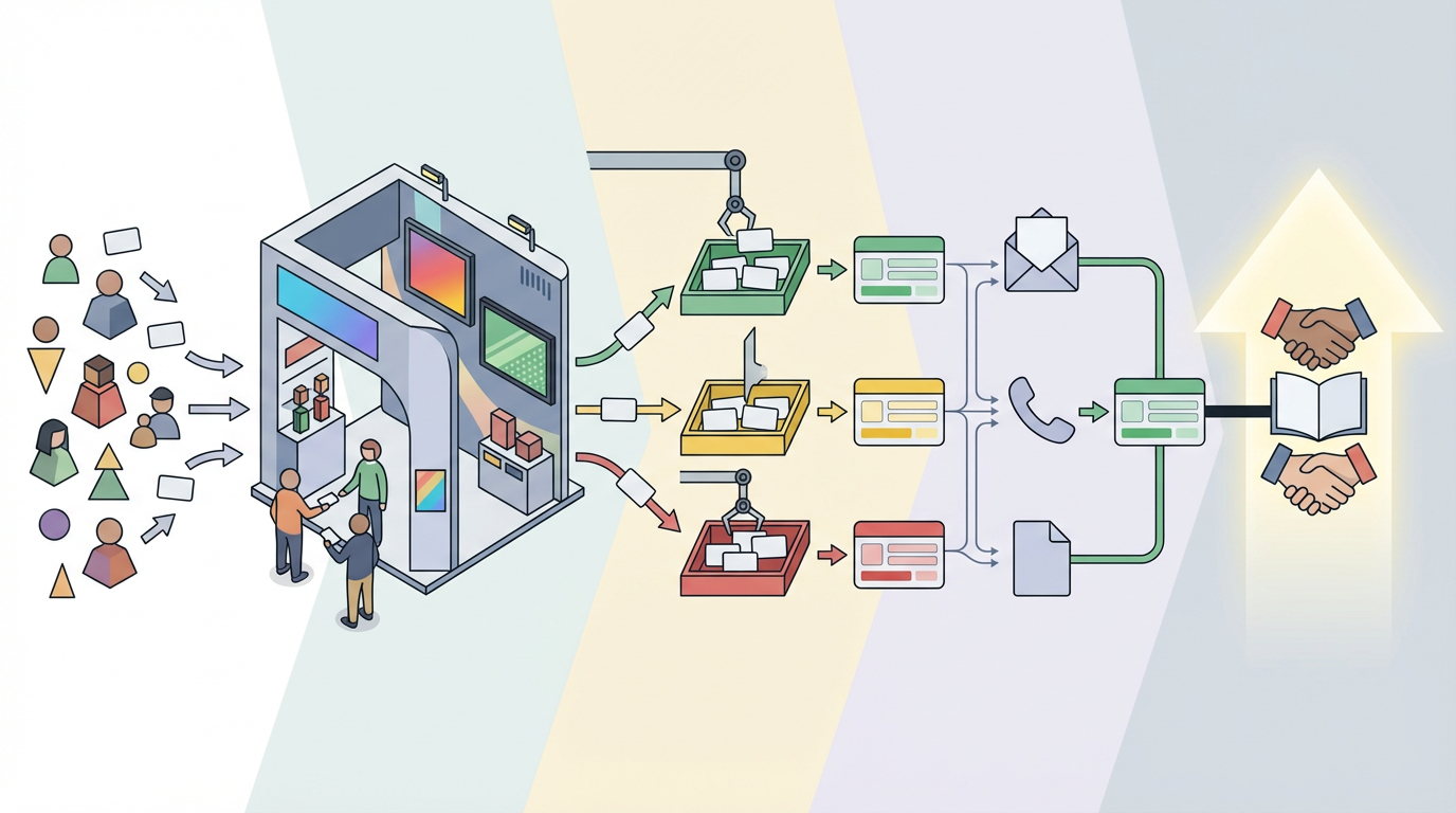 展示会ファネルとは？事前集客から商談化・フォローまでのイベント導線を整理する