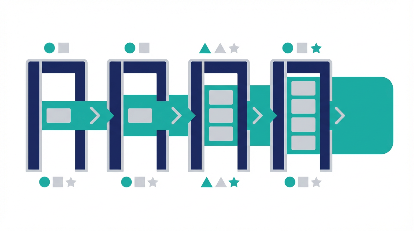 生成AIの承認基準を、承認、条件付き承認、差し戻し、非承認の4分岐で整理した図