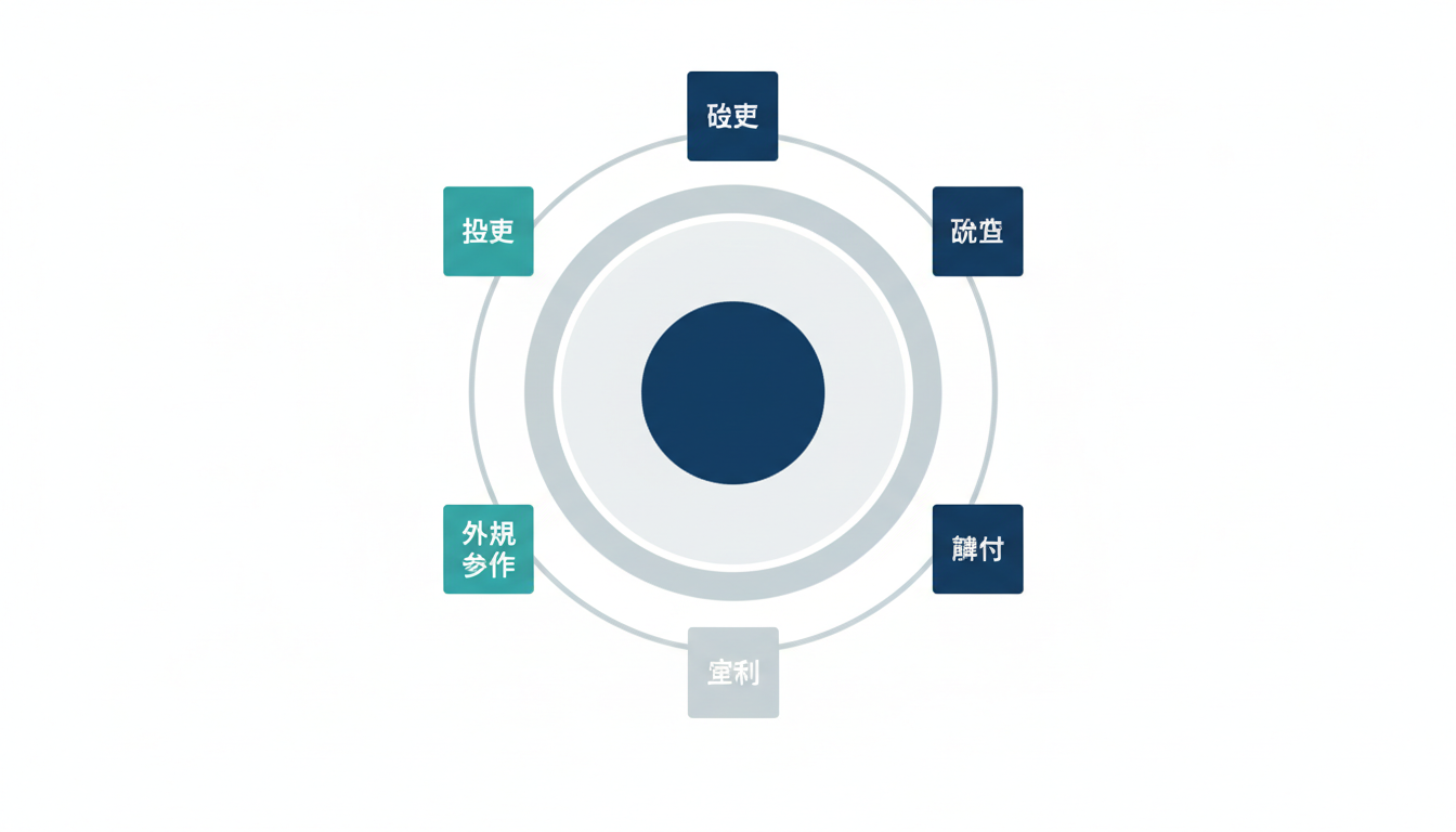 Google Chatの外部参加、履歴保持、監査、権限管理を整理した図