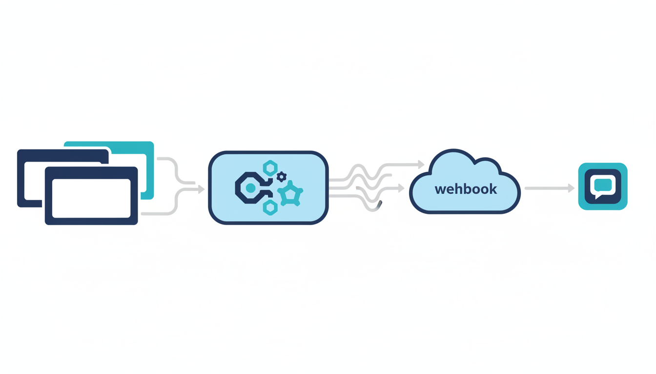 Gmail、Forms、SheetsのイベントをApps ScriptでGoogle Chatへ通知する構成図