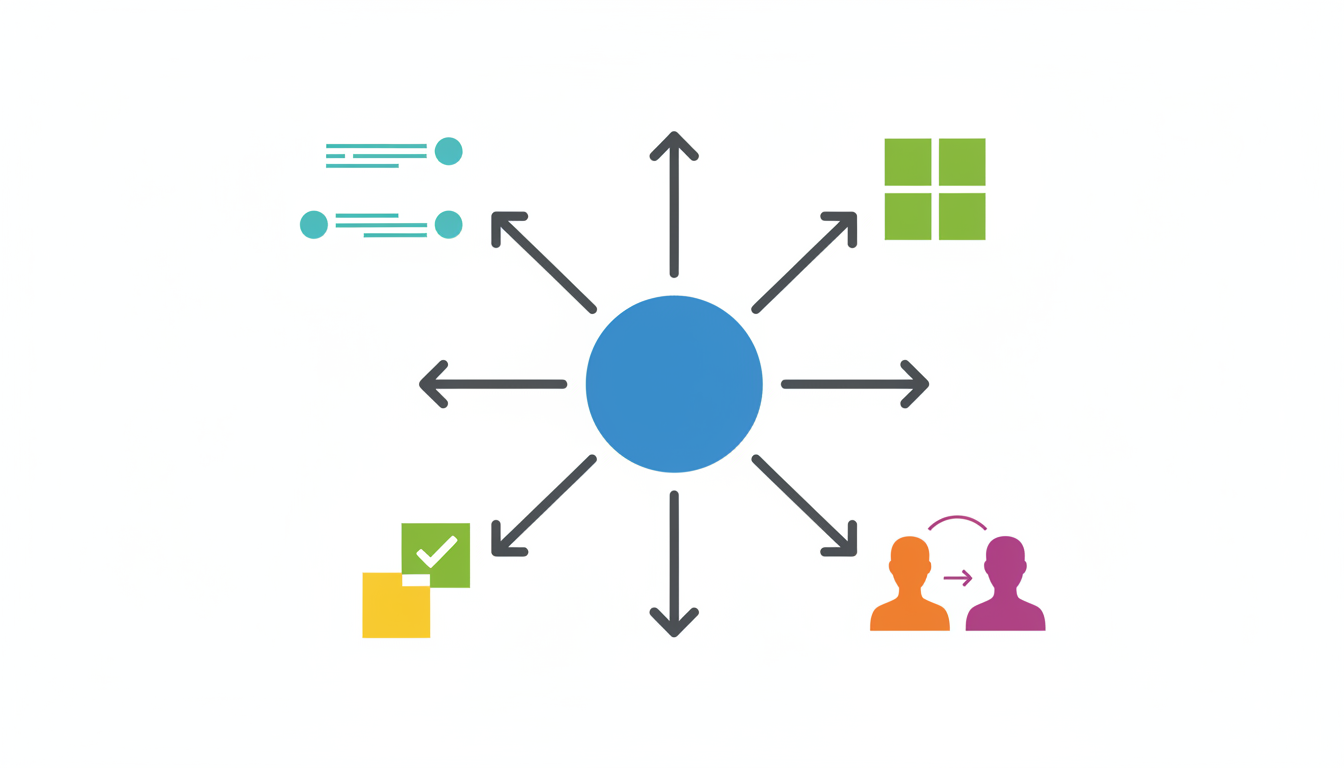 Google Chatで顧客対応を引き継ぐために、Space、スレッド、担当交代、台帳記録を整理した図