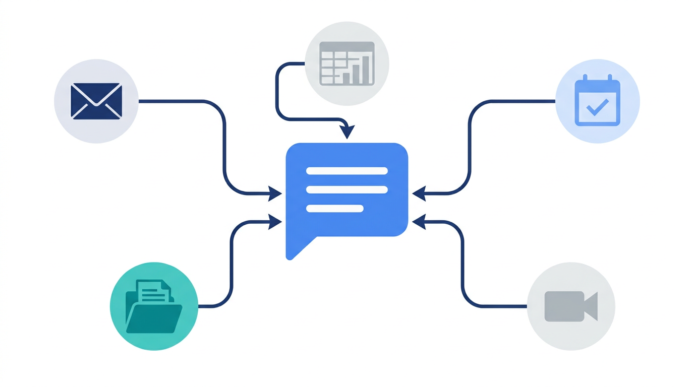 Google ChatとGoogle Workspace連携のメリット｜Gmail・Calendar・Driveと業務をつなぐ設計