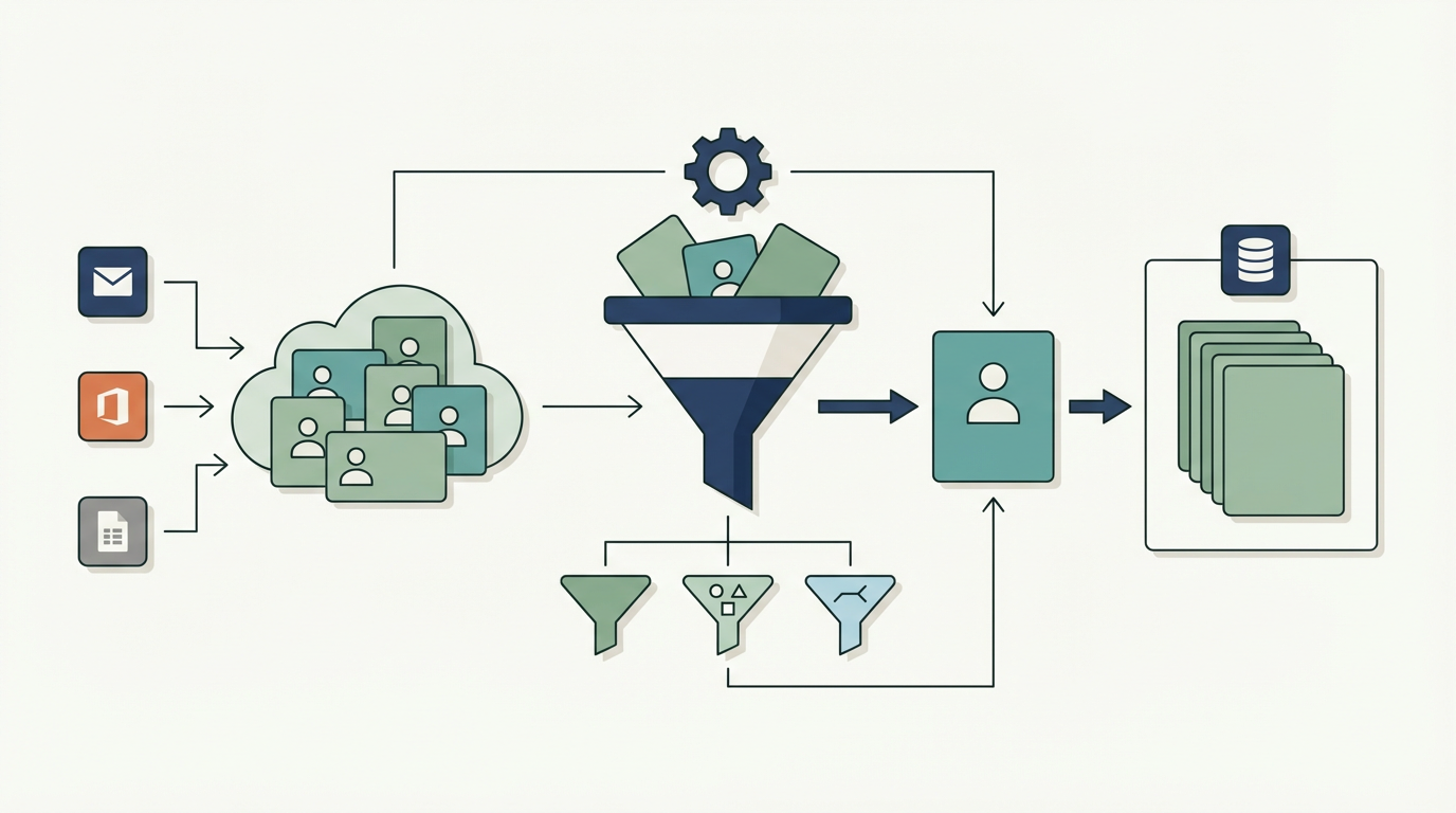 Google Contactsの名寄せとは？重複連絡先を減らして顧客管理を崩さない方法