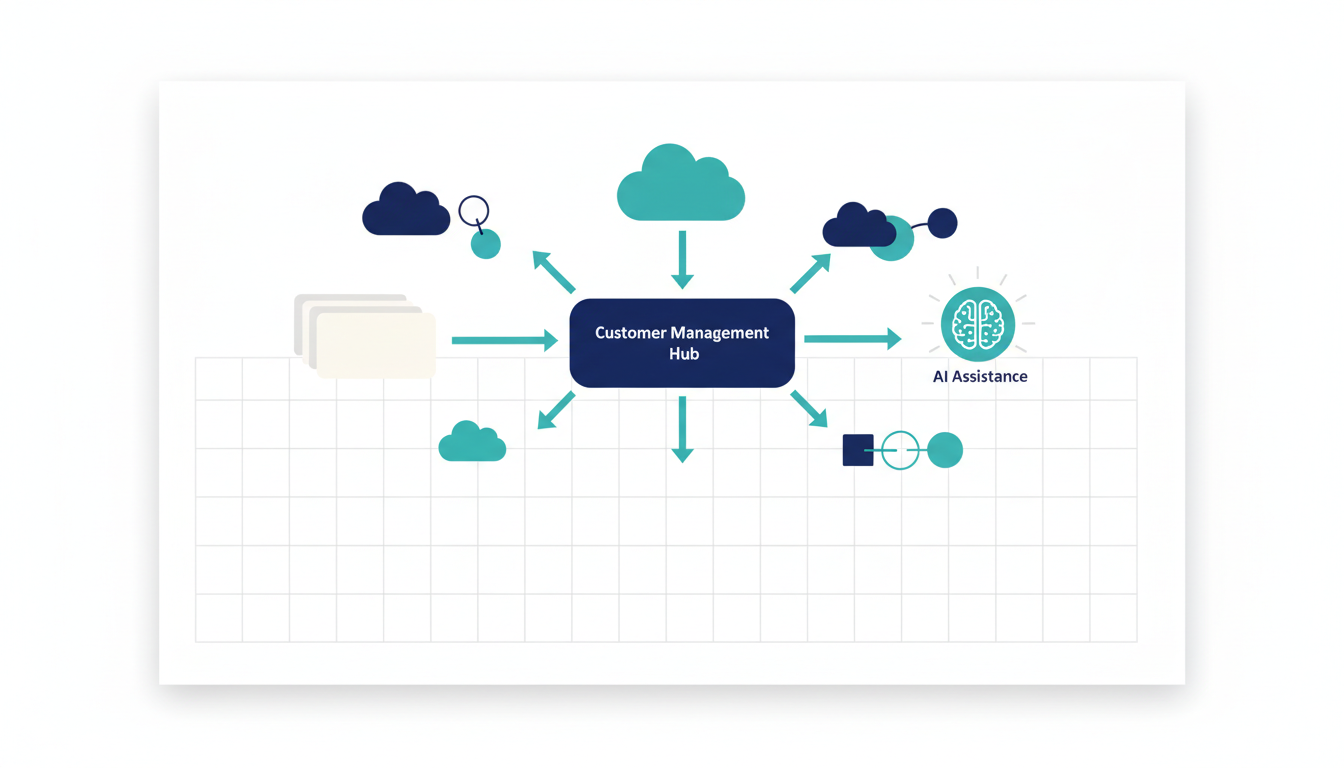 Workspace向けCRMの規模別おすすめと判断軸を示した図