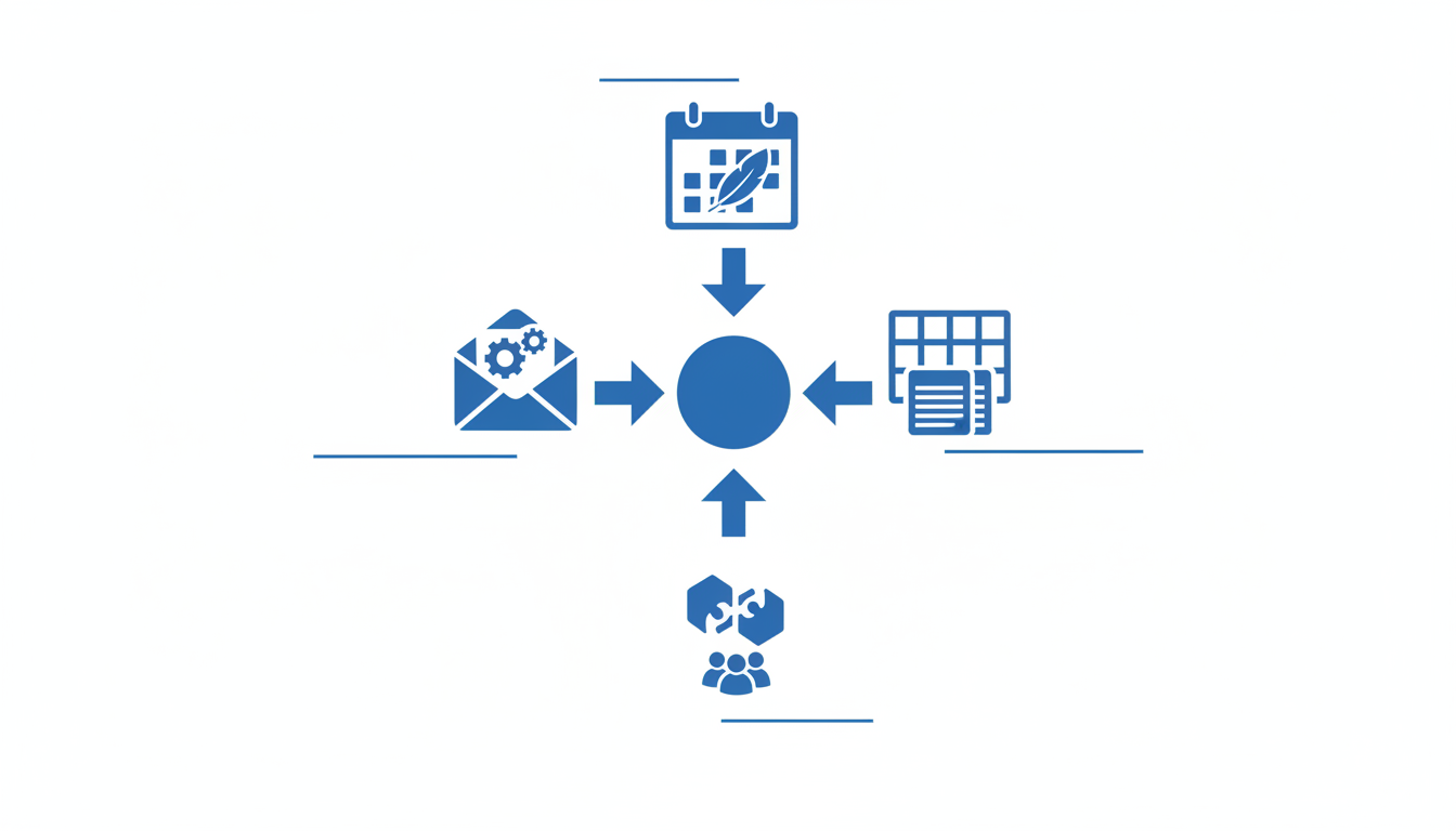 Google Workspace CRMが向く中小企業の条件として、管理者、運用軽量、台帳整備を整理した図