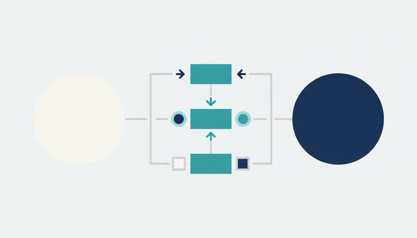 HubSpotとSalesforceを、一体運用、統制、乗り換え負荷の3軸で比較した図