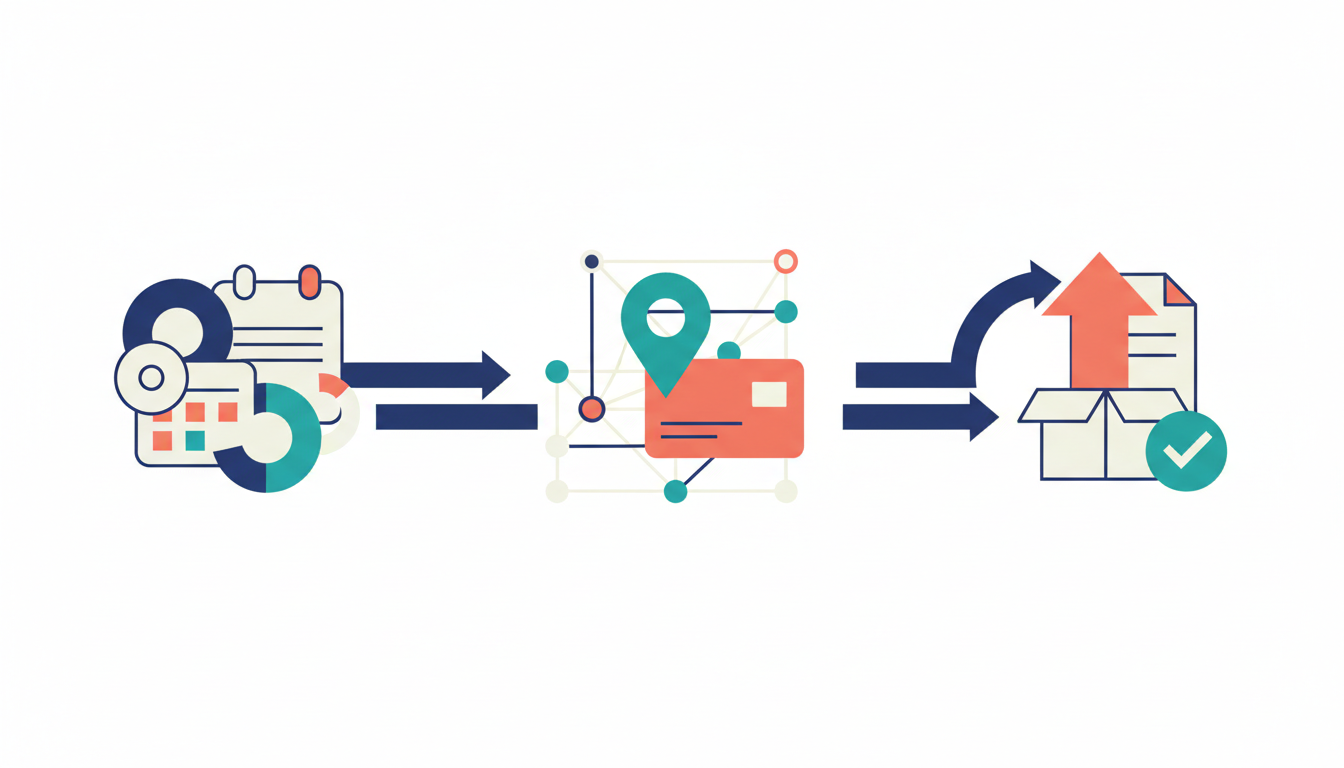 建材商社のルート営業に「ファネル」が必要な理由。現場訪問の空振りをなくす位置情報×タイミング最適化戦略 の要点を整理した図