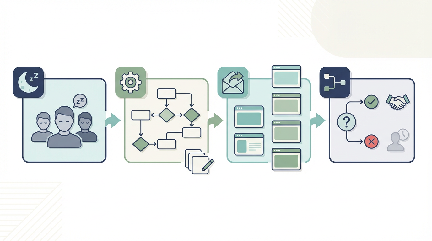 休眠リード掘り起こしメールの実行ガイド｜再接触の設計・文面・判定条件