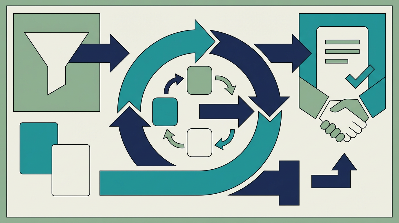 TOFUからMOFU、BOFUへ進む中で、MOFU育成が商談化に効くことを整理した図