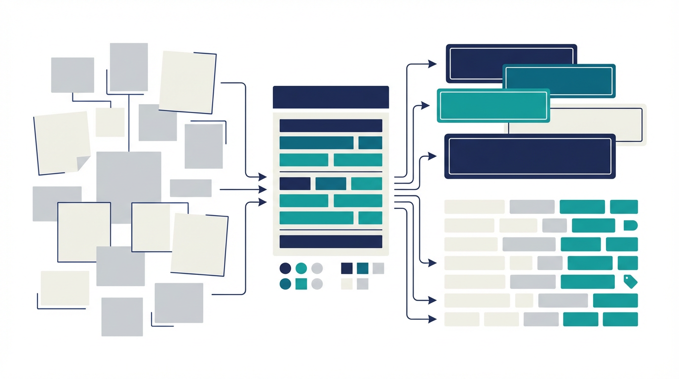 自由記述の失注メモが主タグ、補助タグ、自由記述の3層へ整理される失注理由タグ設計の図