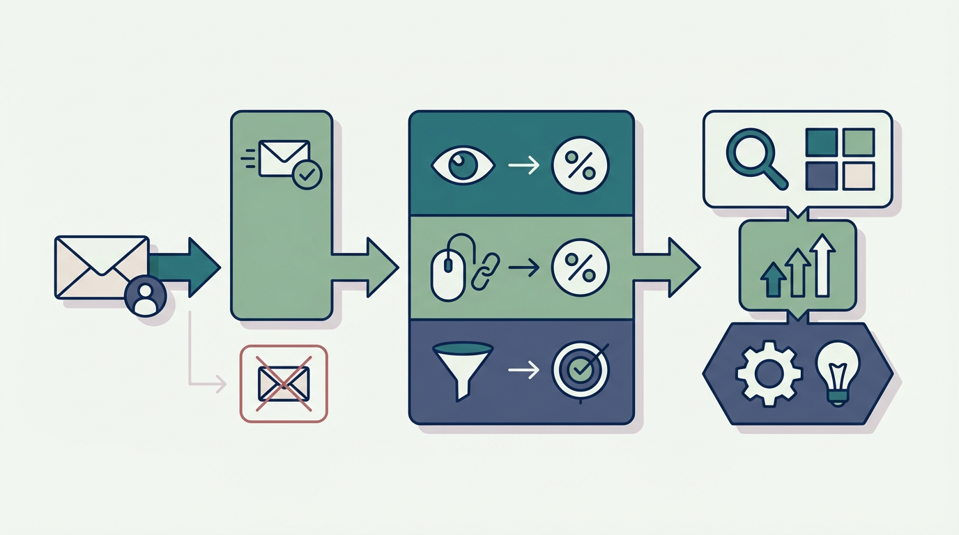 BtoBメールマーケティングのKPI設計｜開封率・クリック率・CVRの目標と改善の進め方を整理する