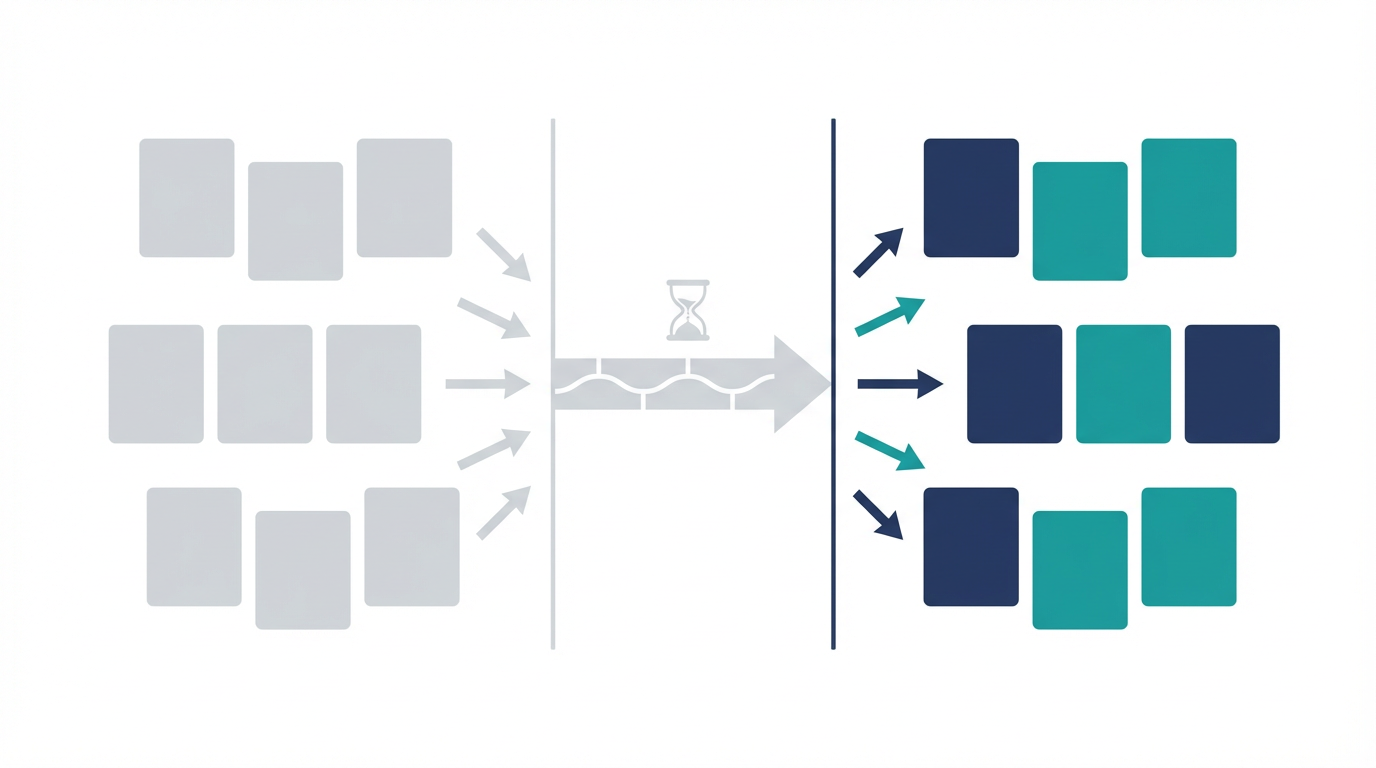 マーケティングAI ROIを、効率改善と成果寄与の両面で整理した図