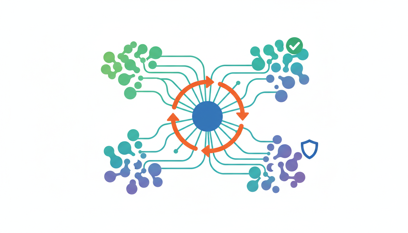 Marketing Ops体制を、役割、定例会議、運用辞書、レポート、改善ループで整理した図