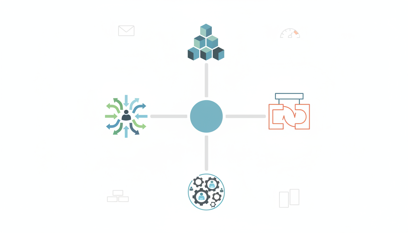 Marketoの料金を、ライセンス、運用体制、シナリオ設計、連携負荷で整理した図