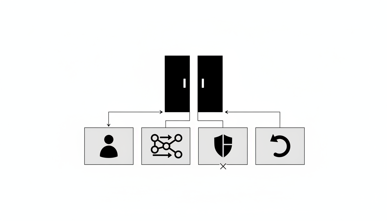 MQL定義を、属性、行動、除外条件、戻し条件で整理した図