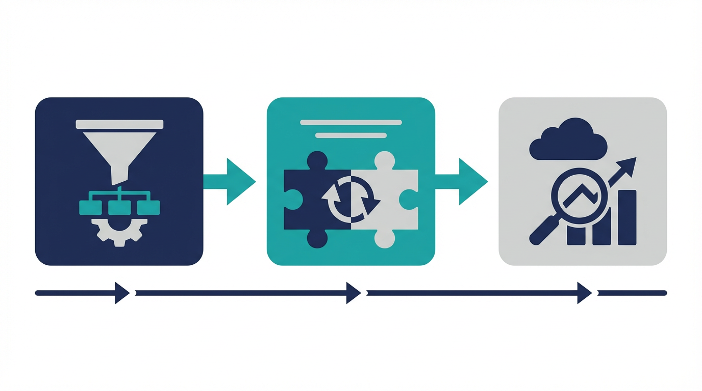 OutlookとTeamsだけで回る運用と、CRMが必要になる運用の境界を比較した図