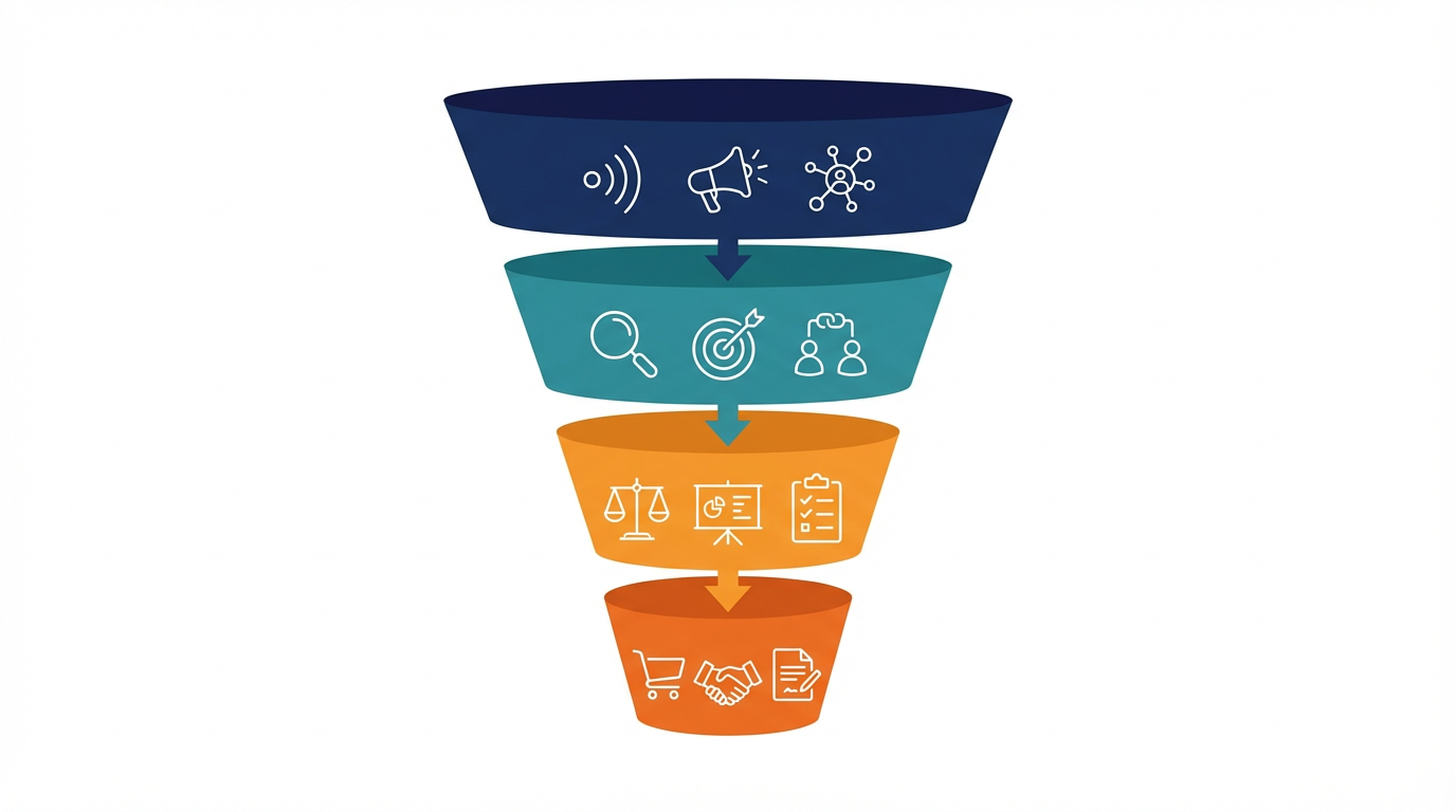 パーチェスファネルとは？購買ファネル・購入ファネルとの違いと使い方を整理する