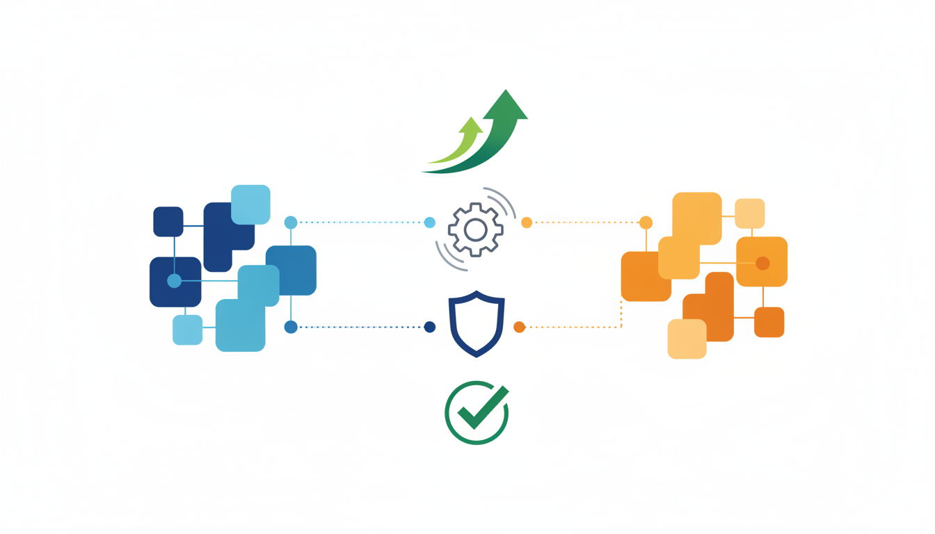 SalesforceとZoho CRMを、拡張性、運用負荷、管理者体制で比較した図