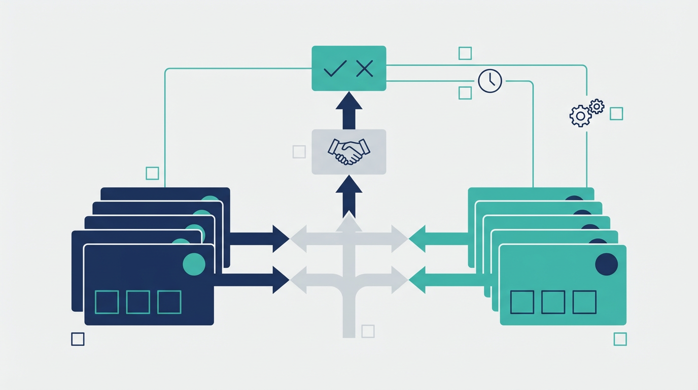 SESの要員提案管理で、案件要件と候補エンジニア、面談、提案結果がつながる構造を整理した図