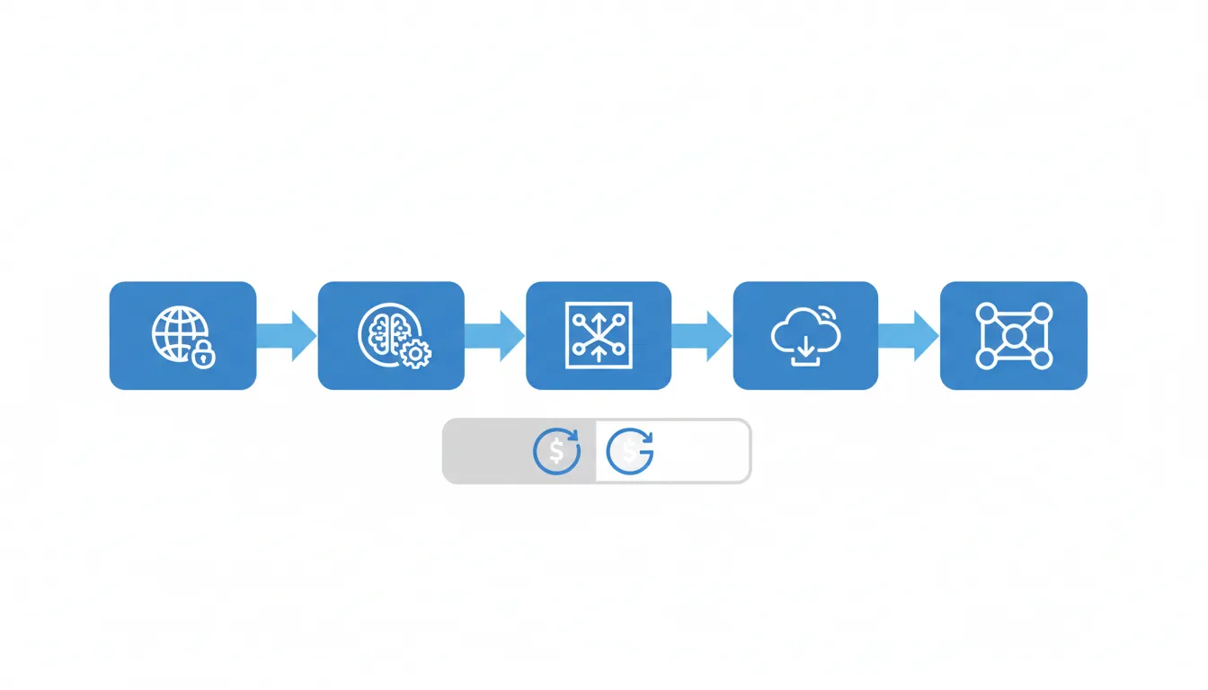 Webサイト内製化の構成図：Xserverドメイン、AIエージェント、GitHub、Vercelデプロイ、カスタムドメイン接続の流れを示した図