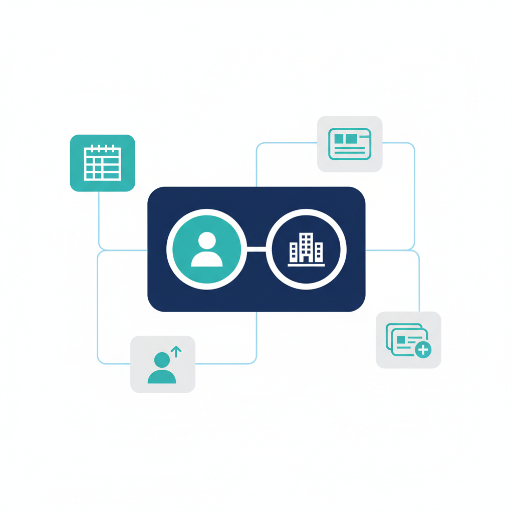 CSVや名刺などの顧客情報が補正と名寄せを経て企業人物データ基盤とセグメントに整理される図