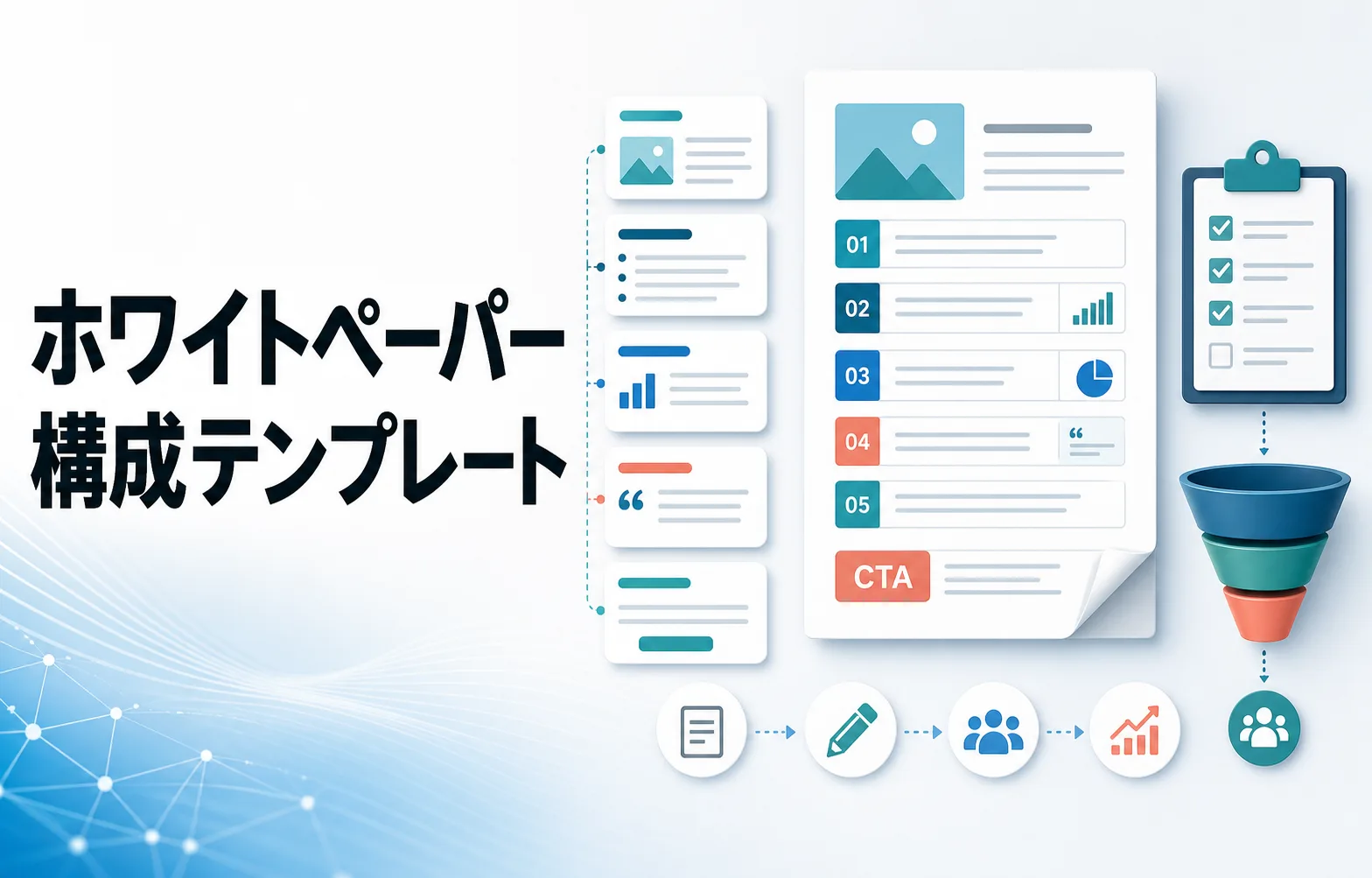 ホワイトペーパー構成テンプレートのサムネイル