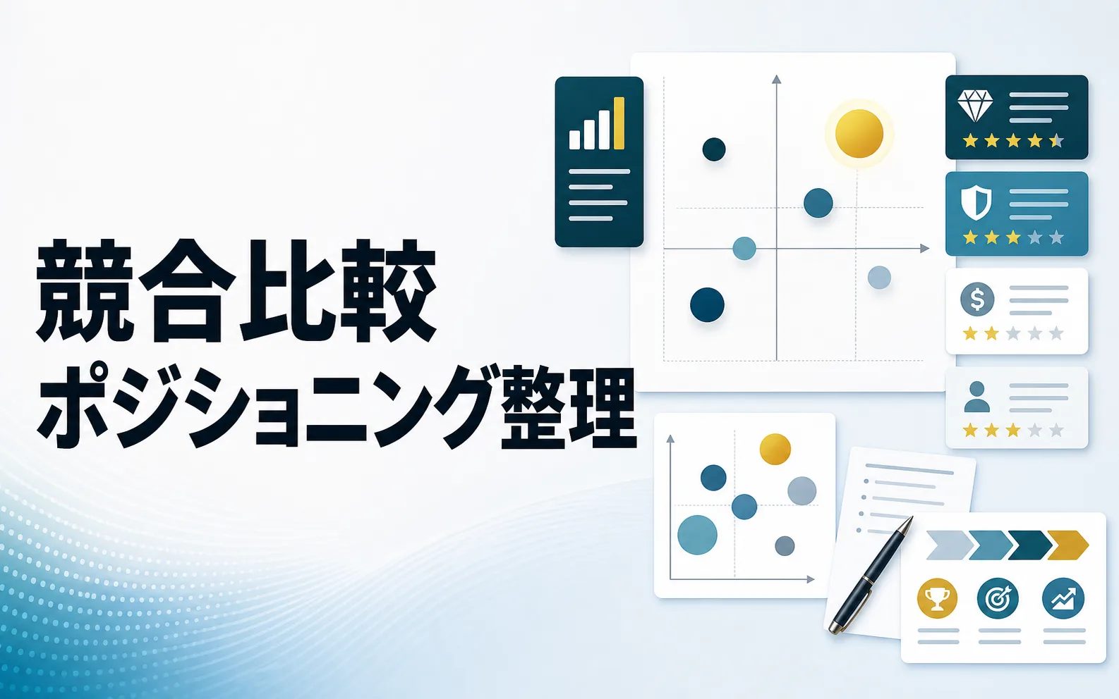 競合比較・ポジショニング整理シートのサムネイル