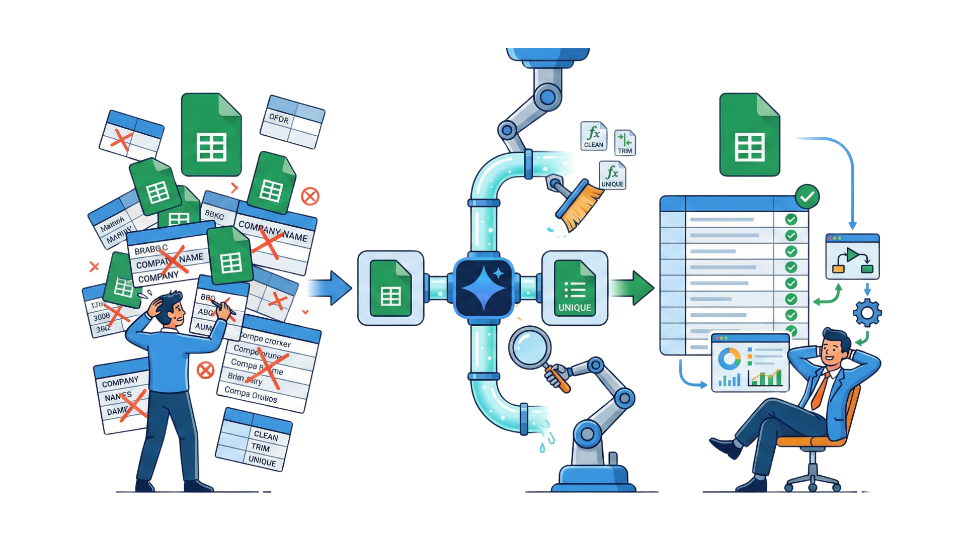 Googleスプレッドシートで営業リストの消し込みを自動化｜AI関数×標準関数で表記ゆれも解決