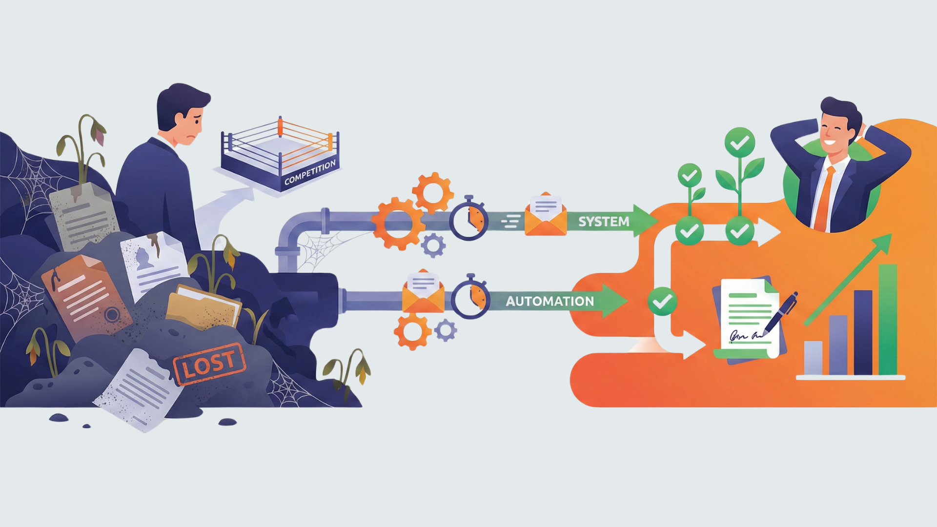失注の本当の原因は「競合」ではなく「放置」だった──受注率を変える仕組みの作り方