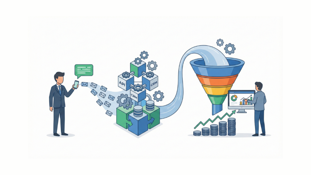 【脱エクセル】ルートセールスの「ファネル」を最大化する最強のTech Stack。LINE WORKS連携で実現する「チャット報告＝DB更新」の革命