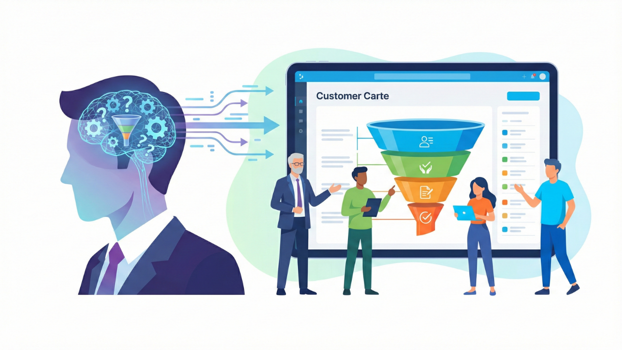 エース営業が辞めても売上が落ちない組織へ。ルートセールスの「属人化」を打ち破るファネル型・顧客カルテの作り方