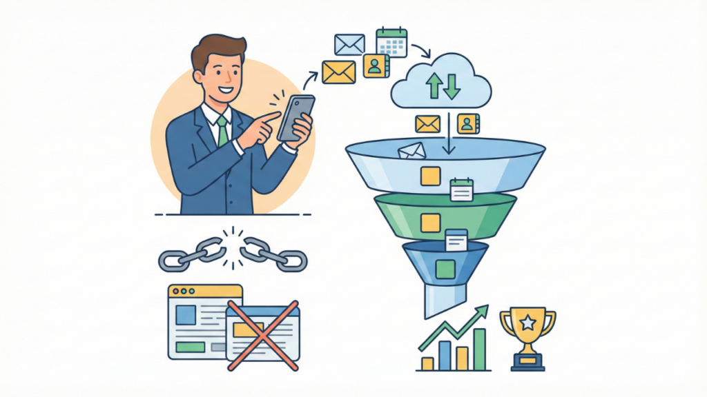 ファネル分析が機能しない本当の理由｜現場の「入力負荷」を解消してSFA/CRMを組織に定着させる方法