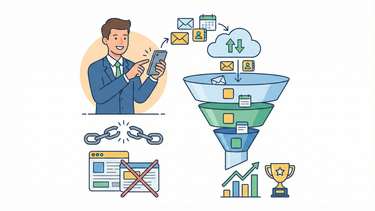 ファネル分析が機能しない本当の理由｜現場の「入力負荷」を解消してSFA/CRMを組織に定着させる方法