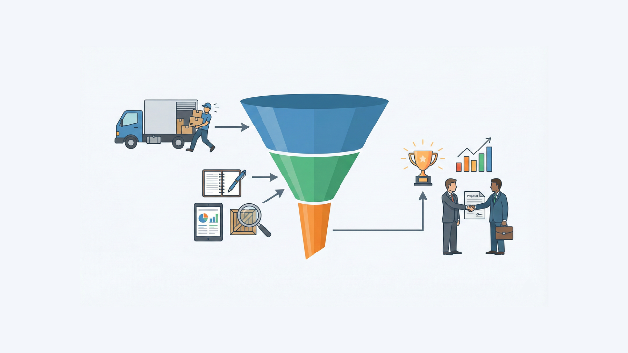 【食品・飲料卸向け】「ファネル」思考で変わるルート営業！配送兼営業のジレンマを打破する記録術