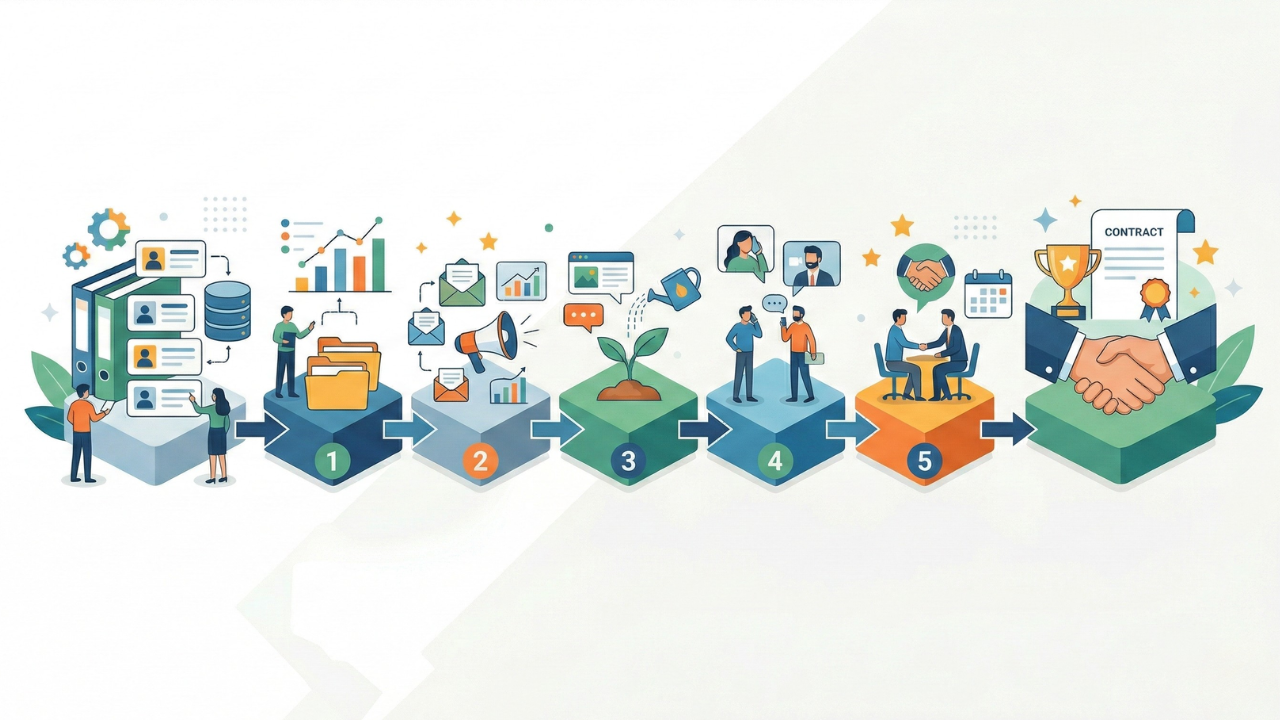 ハウスリストを商談に変える“5ステップ運用”〜成果を出すマーケティング・インサイドセールス活動〜