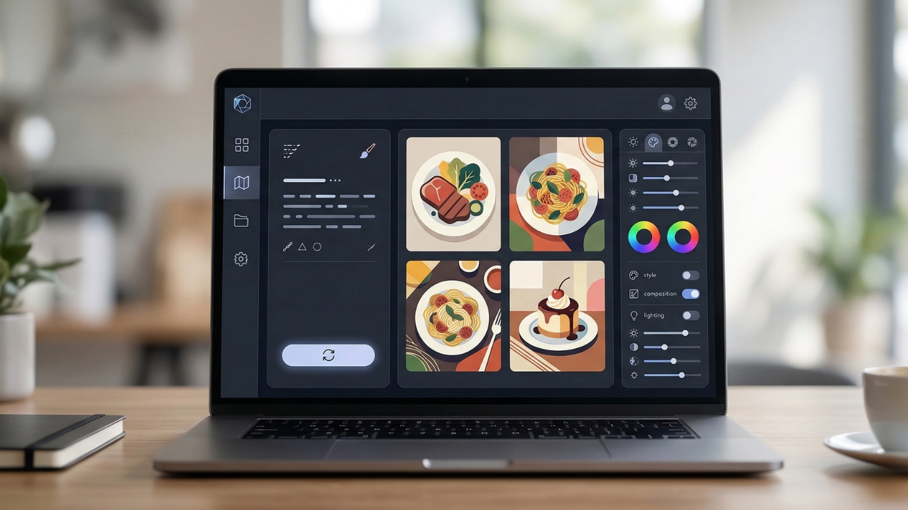 AI料理メニュー画像生成ツール